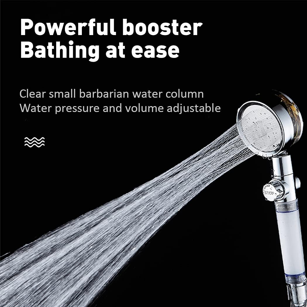 High Pressure Water Saving Handheld Propeller Shower head with filters